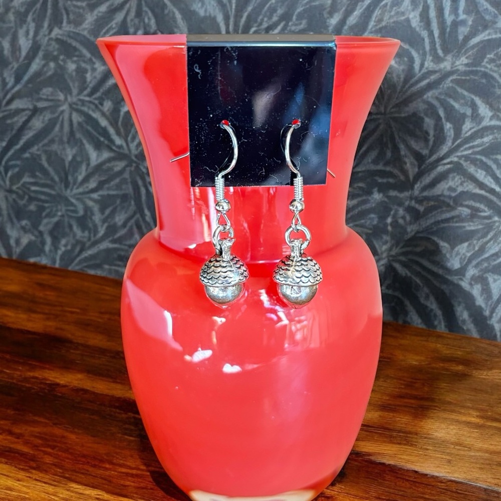 Silver Dangle Acorn Earrings - NWT
